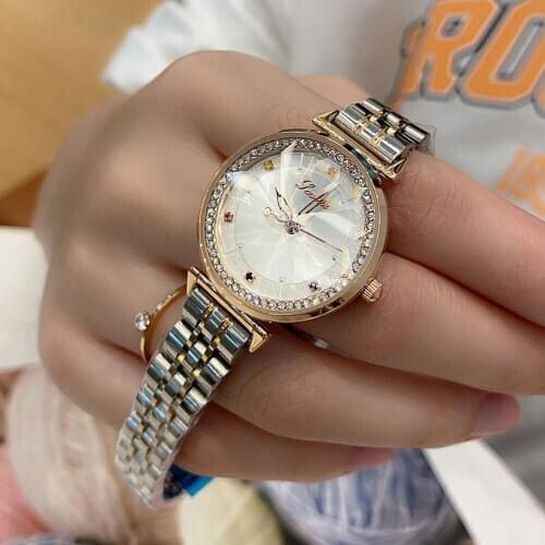 High Quality Watch for Women Fashion Quartz Movement Stainless Steel Ladies Diamond Trend Korean Watches Relogio Feminino 2020