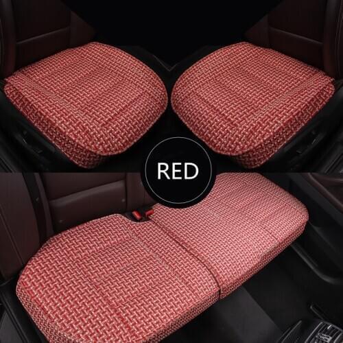 Car Seat Cover,Flax Cushion Seasons Universal Breathable For Most Four-Door Sedan&SUV Ultra-Luxury Car Seat Protection