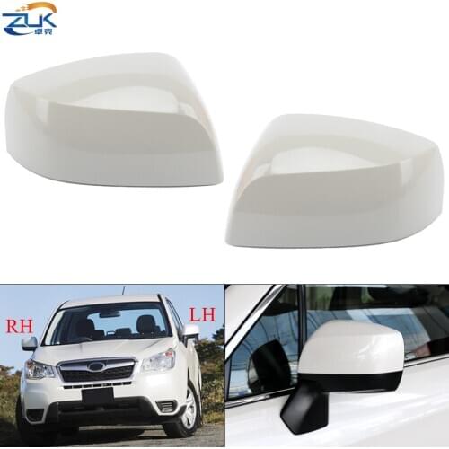 ZUK Car Exterior Door Rearview Mirror Cap Cover Housing Shell For SUBARU FORESTER SJ 2013-2017 Unpainted Cover Shell