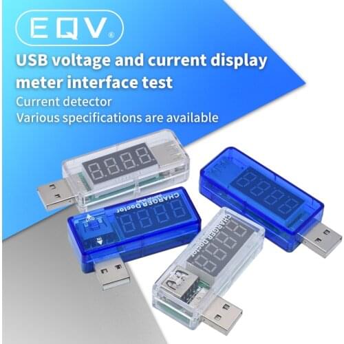 Free Shipping Digital USB Mobile Power charging current voltage Tester Meter Mini USB charger doctor voltmeter ammeter