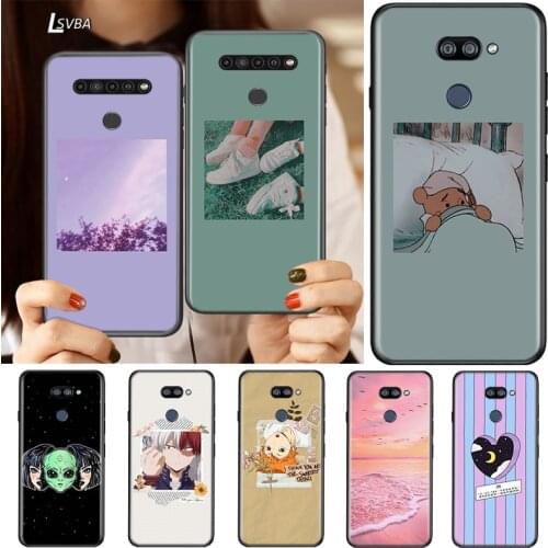 Lock Screen Aesthetic For LG K92 K62 K52 K42 K31 K22 K71 K61 K51S K41S K30 K20 G8 G8S G8X ThinQ Silicone Phone Case