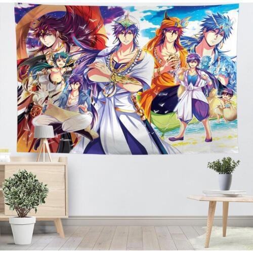 Custom Magi Sinbad No Bouken Tapestry Wall Hanging Tapestries Forest Tapestry Bedspread Yoga Mat Blanket Bed Table Cloth