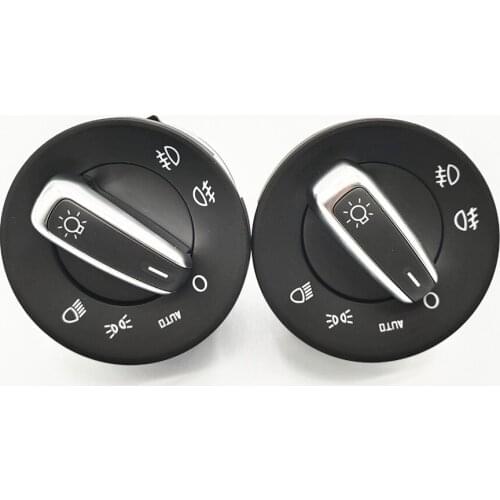 For Skoda Octavia Ii 04-13 Control Fog Headlight Switch Button Sensor Chrome 1Z0941431K Headlight Switch Car Accessories
