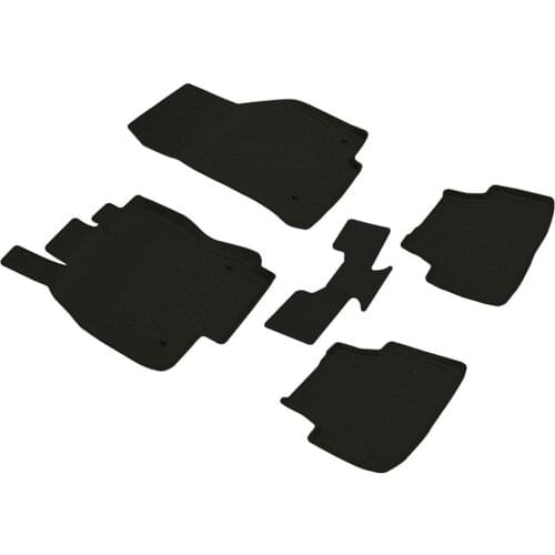 Volkswagen Tiguan Refref 4D Pool Designed Rubber Car Floor Mat 2016 and Present Black