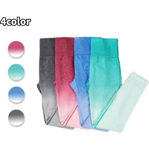 Energy Seamless Leggings Ombre Women High Waist Sport Leggings Push Up Fitness Gym Leggings Yoga Pants Athletic Workout Tights