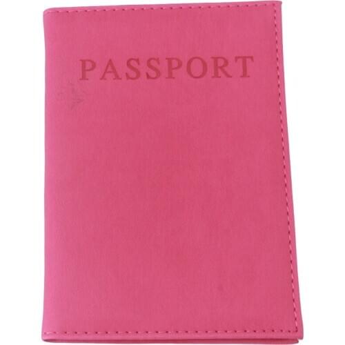 Fashion Faux Leather Travel Passport Holder Cover ID Card Bag Passport Wallet Protective Sleeve Storage Bag