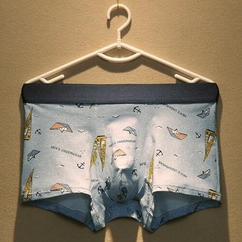 Men Boxer Underwear Men Underware Boxer Shorts Mens Cotton Printed Boxers Underpants for Sexy Pouch Panties