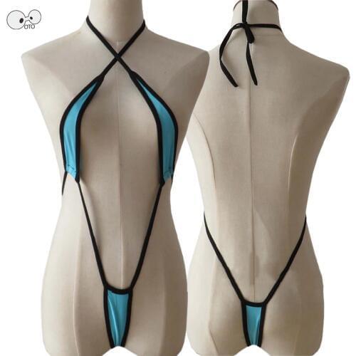 Women Sexy G-string Slingshot Micro Bikini Set See-through Mesh Beach Wear Lingerie Swimwear Female Sex Extreme Sunbath Swimsuit