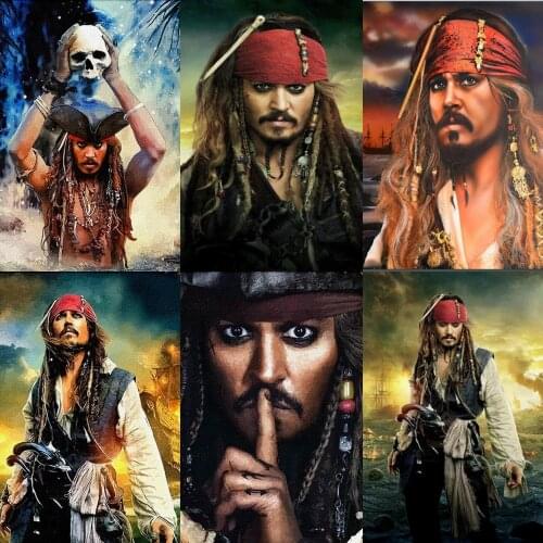 Disney Pirate Captain Jack Sparrow Wall Art Canvas Painting Posters and Prints Nordic Pictures for Living Kids Home Decoration