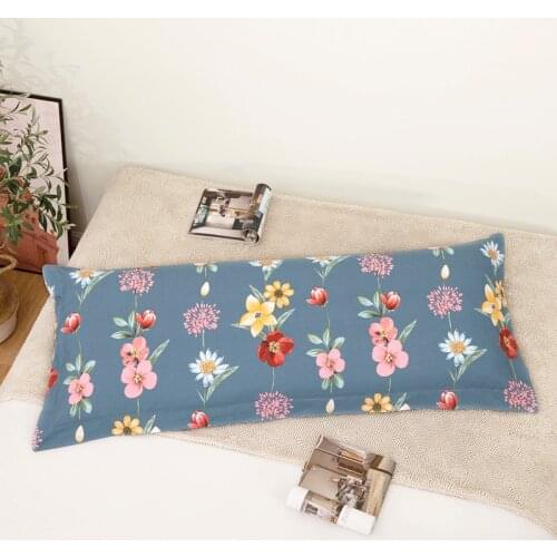 Cotton Floral Printing Series With Hidden Zipper Double Long Pillowcase Pillow Cover Lovers Pillows 1.2/1.5/1.8 Meters 1PC #/L