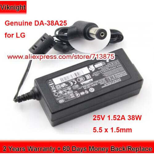 Genuine DYF-2430 38W 25V 1.52A AC Adapter DA-38A25 for LH7 SJ4 SOUND BAR SH4 SH5 NB3730A NB3540 Power Supply