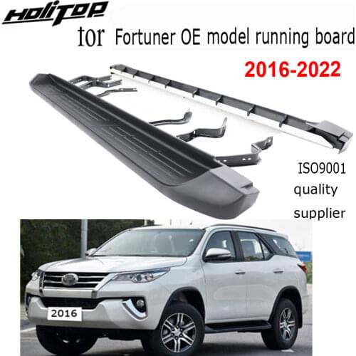 OE model running boards side step side bar for Toyota new Fortuner 2016-2020,ISO9001 quality,aluminum alloy plate,never get rust