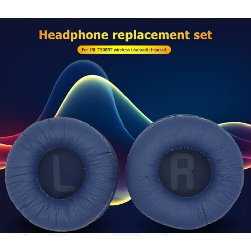 Foam Ear Pads Cushions Protein Leather Soft Outdoor Enjoyable Earphone Ornament for JBL T450BT Headphones Earpads