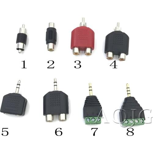 RCA Connector Male to Male Female AV Jack RCA Plug Video Plug Converter Adapter DIY Audio Cable CCTV Camera Security System