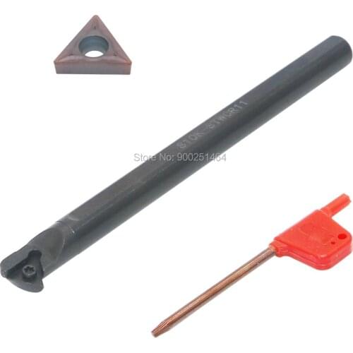 CNC Lathe Internal Turning Tool,S10K-STWCR11 (10mm)Right, with One TCMT110204 (TCMT21.51) Triangle Carbide Blade