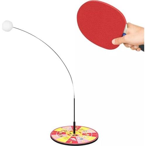 Table Tennis Trainer Multifunctional Detachable Safe Magnetic Dart Elastic Soft Shaft Rebound Table Tennis Training Practice Bal