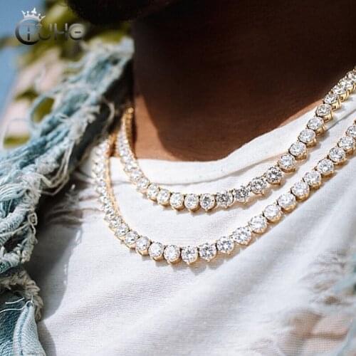 2020 Trend Womens Necklace 3 Claw Bling Crystal Tennis Chain Captivate Bar Brilliant CZ Fashion Jewlery Top Quality Chains Gift