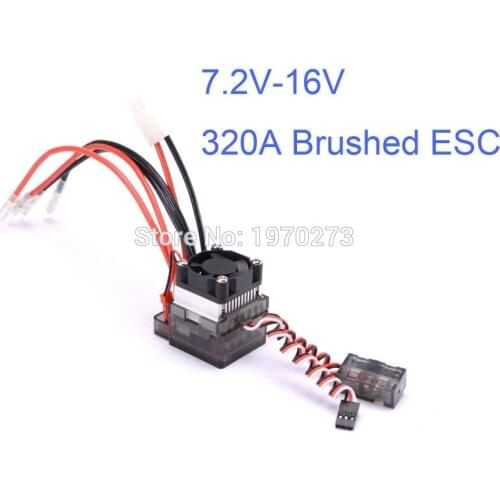 High Voltage ESC 7.2V-16V 320A ESC Brushed Speed Controller RC Car Truck Buggy Boat