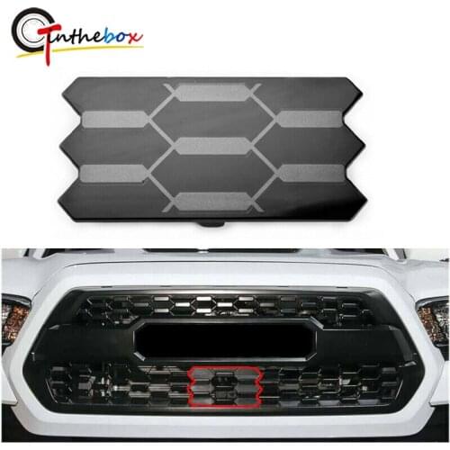 Gtinthebox 1PC Black Radiator Sensor Cover Car Front Grill Garnish Sensor Cover 53141-35060 For 2018-2019 Toyota Tacoma TRD PRO