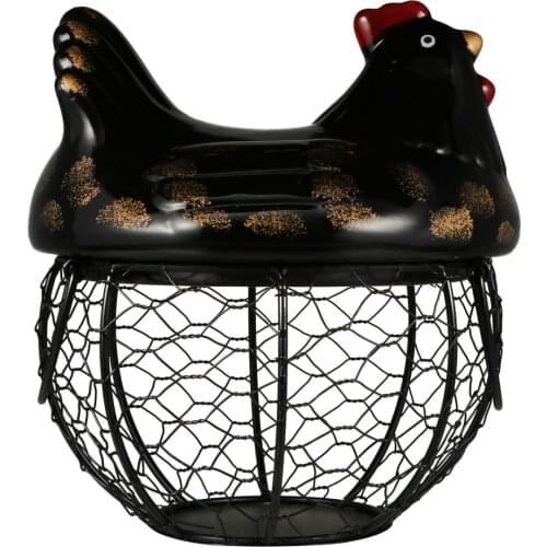 1pc Chicken Shape Snack Basket Egg Holder Home Storage Basket Storage Holder