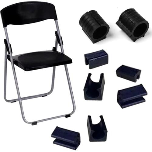 10Pcs U Shaped Chair Leg Pad Non-slip Tube Caps Anti-front Tilt Pipe Clamp Damper Stool Floor Protector clip Buckle pipe clamp