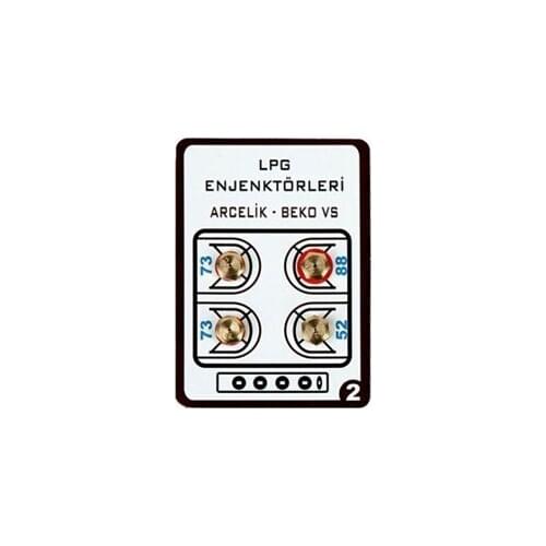 100 PCS LPG COOKER FROM INJECTOR 4LÜ Set arcelık backhoe compatible