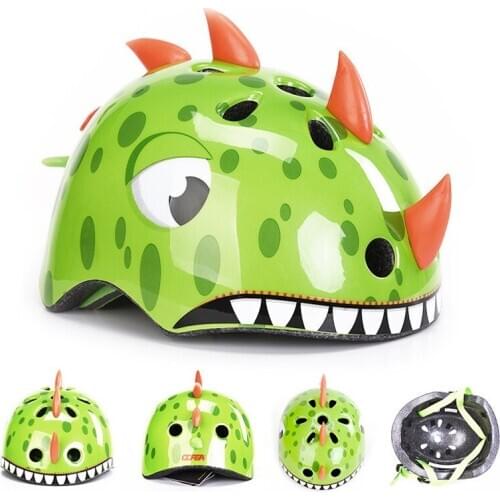 2020 Cartoon Animal Kids Bicycle Helmet Children Outdoor Sport Cycling Helmet Child Cycling Safety Cap Riding Skiing