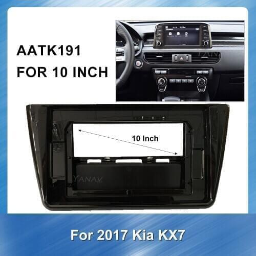 Car radio GPS Navigation panel frame fascias For KIA KX7 2017 car audio accessories installation Face Dash Mount Trim DVD panel