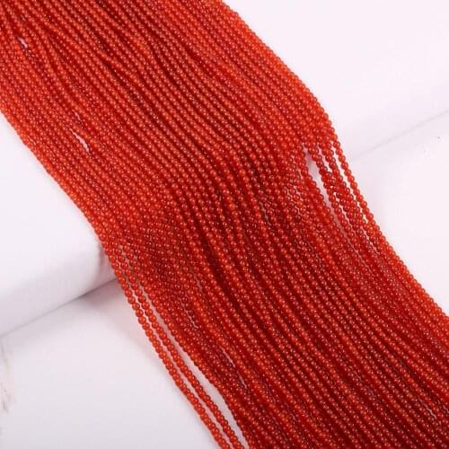 Natural Stone Beads Small Red Agates Stone Loose Spacer Beaded for Jewelry Making Beadwork DIY Necklace Bracelet Accessories