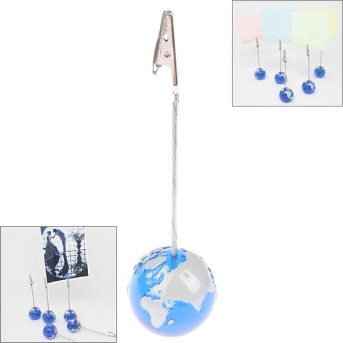 Earth Photo Holder Memo Clip Name Place Card Table Number Picture Note Stand