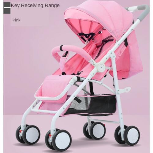 High-view Baby Stroller Can Sit Reclining Lightweight Folding Shock Absorber Baby Umbrella Car Four-wheeled Children Stroller