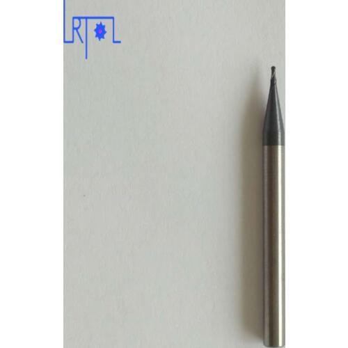 HRC55 R0.2-R0.45*4*50mm Y series Micro extra long ball nose Solid Tungsten Carbide Long neck End Mill for CNC machine