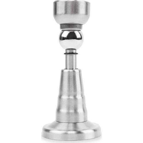 Magnetic Door Stop with Soft-Catch - Stainless Steel Brushed Magnetic Stopper, Chrome Heavy Duty Magnet,Hold Door Open