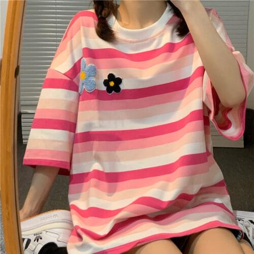 Женские полосатые футболки MINGLIUSILI China At AliExpress