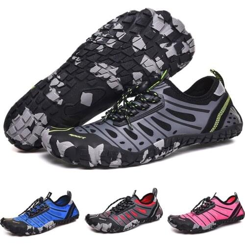 Mens Summer Wading Shoes Beach Sports Sneakers Water Shoes Red New Style Kayaking Rowing Hiking Surfing Walking Upstream Shoes