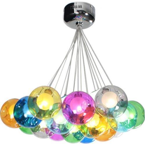 New Colorful Bulb Chandelier Lighting For Living Room Luxury Hanging lamp For Indoor Restaurant Bar Decor light Fixture
