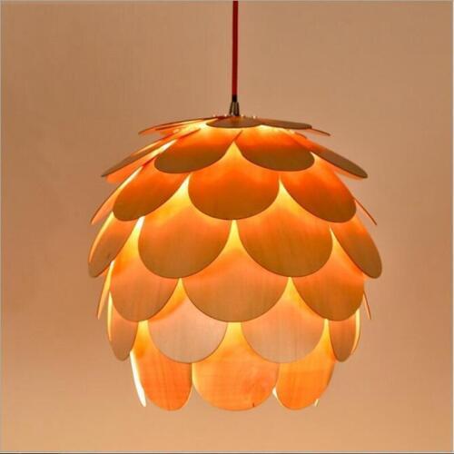 New Pinecone Lamp Kitchen Modern Wood Pendant Lights Lamp, Dinning Room Restaurant Modern Lighting, Pinecone Lamp Shape Lustres