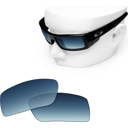 OOWLIT Polarized Replacement Lenses of Blue Gradient for-Oakley Gascan Sunglasses