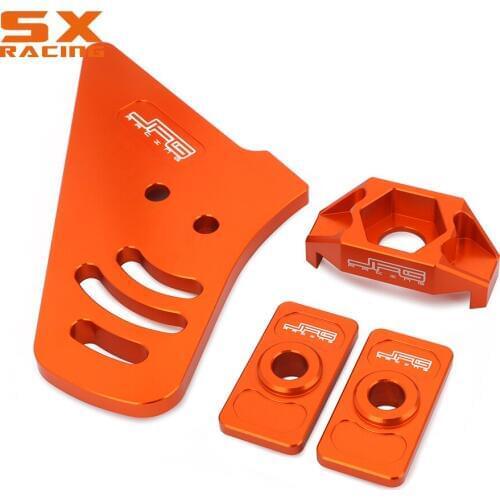 Motorcycle Orange Chain Guide Adjuster Kit For KTM SX50 2006-2018 PRO SENIOR LC 2004-2005 SXS50 2011-2013 Junior 2009 MINI 09-18