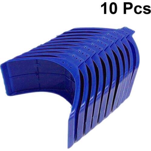 10pcs Plastic Pigeon Perch Dove Rest Stand Frame Grill Dwelling Pigeon Perches Roost for Bird Supplies (Blue)