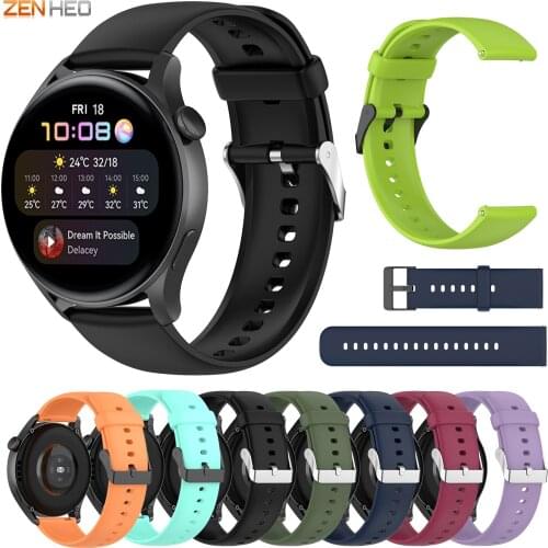 22mm Silicone Watchband Strap For Huawei Watch 3 Replacement Watch Band for Huawei Watch 3 Pro