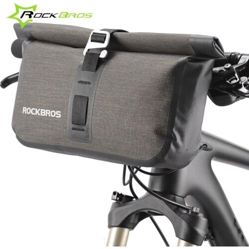 Rockbros Large Capacity Bike Bicycle Basket TPU+Nylon Rainproof Front Handlebar Bag Waterproof Cycling Frame Bag Panniers