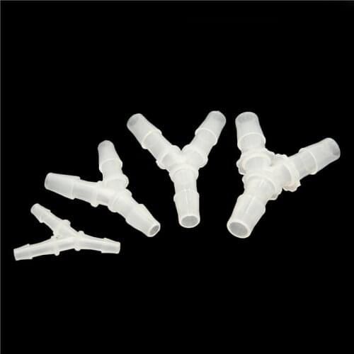 1pcs PP 2.4-19.5mm Y-Type Tee Connectors Plastic Pagoda Hose Joints Aquarium Fish Tank Aerator Hose Connector Air Pump Fittings