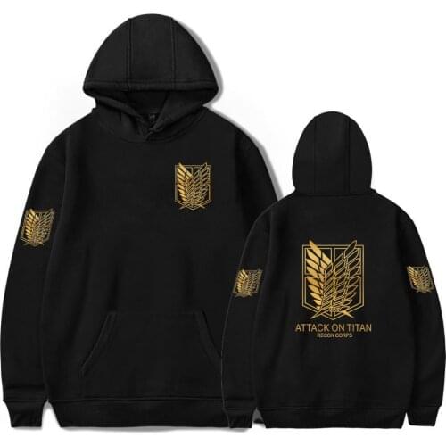 Spring Autumn Men Women Hoodies Anime Attack on Titan Pullover Hoodie Loose Sweatshirt Unisex Outwear Cosplay Costume Tops Coat