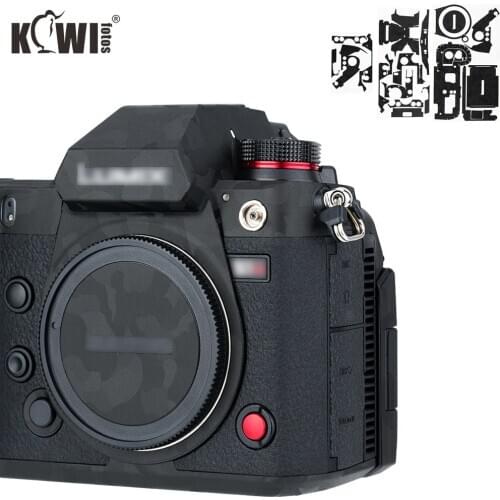 Kiwi Anti-Scratch Camera Body Skin Cover Protector Film for Panasonic Lumix DC-S1H Camera - 3M Sticker Shadow Black Camouflage