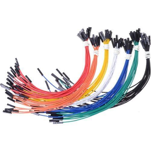 10pcs/lot 20cm Dupont Cable Dupont Cable 20cm Soft Silicon wire 24AWG 1Pin Female to Female Jumper Wire