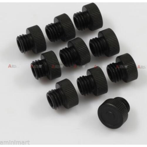 10x Rod End Protective Cap Stopper f 1/2" Thread 15mm Rod DSLR Rig Rail System