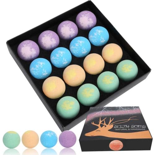 12/16pcs 30g Bath Essential Oil Bath Salt Ball Plant Extract Moisturizing Bubble Bath Soap Bombs