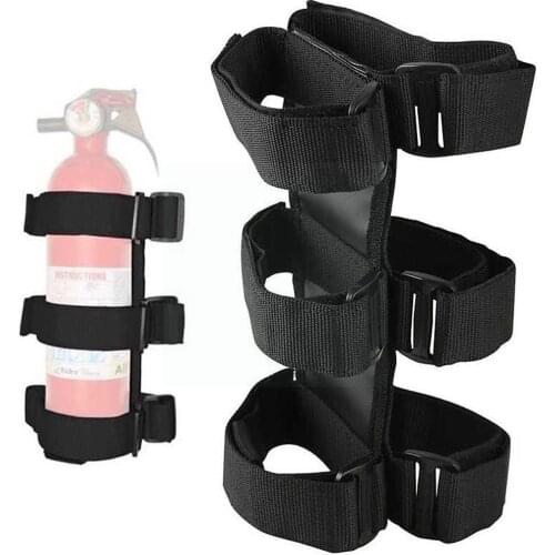 2021 Oxford Cloth Car Fire Extinguisher Fixed Fastener Holder Automobile Straps Bar JK Adjustable For Jeep Roll P1P1