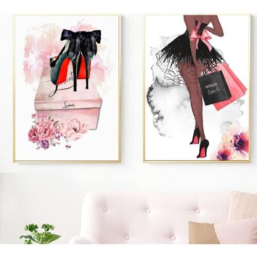 5D DIY Diamond Painting cross stitch kit Paris perfume bag lipstick flower high heels full drill square round diamond embroidery